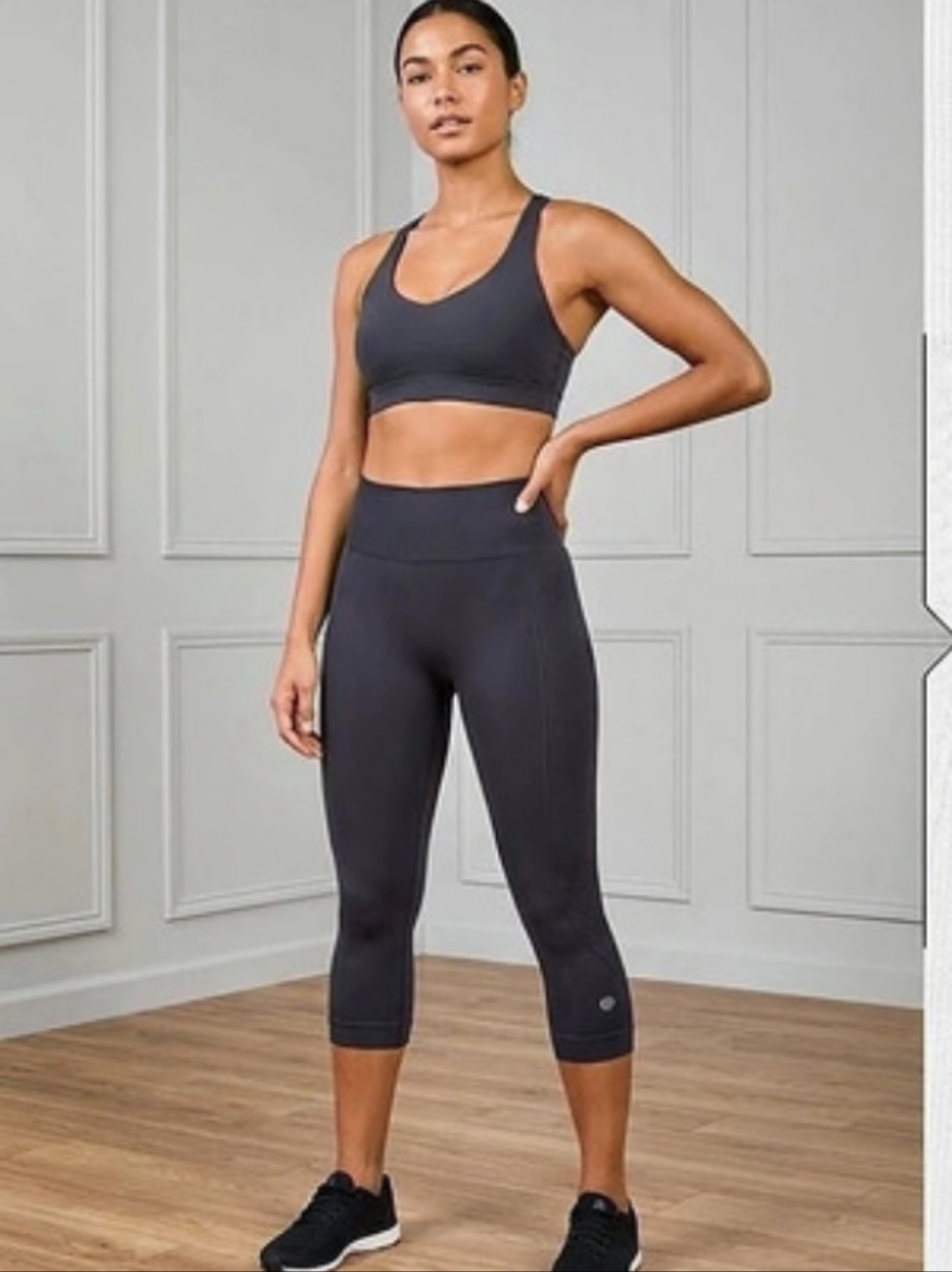 lululemon Seamless Crop Legging Women's Black Capris